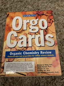 Barron's Orgo Cards Organic Chemistry Review Flashcards - Complete 160 Cards EUC - Picture 1 of 3