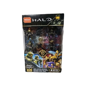 Mega Bloks Construx GFT67 Halo UNSC Marine Defense Figures Accessories Playset - Picture 1 of 2