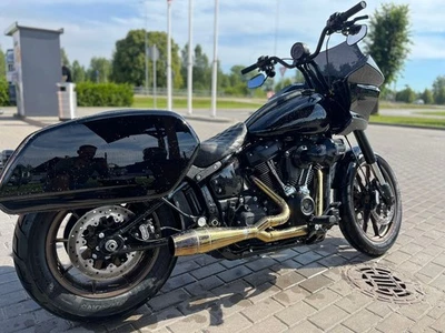 Para Harley Street Bob FXBB FXBBS 2018-2025 Sistema de escape 2 en 1 Tubo Dorado Foto 1 de 4