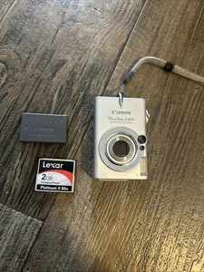 Canon PowerShot S410 4MP Digital ELPH Camera with CF Card batterie - Picture 1 of 3