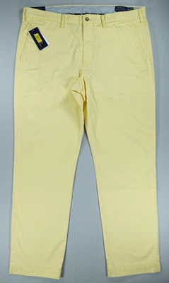 Polo Ralph Lauren Pants Mens 38x32 Yellow Stretch Straight Fit Chino Twill - Image 1 of 4