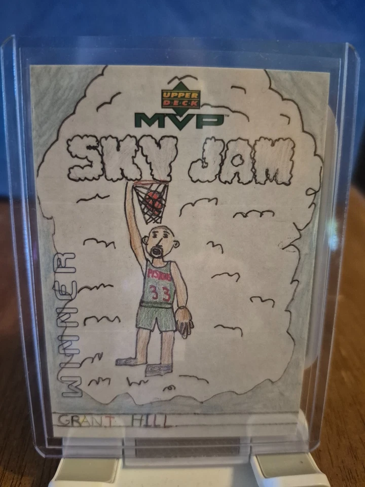 Jugador Más Valioso 1999-00 Upper Deck - Dibuja tu propia carta ganador Grant Hill #W8 Foto 1 de 1