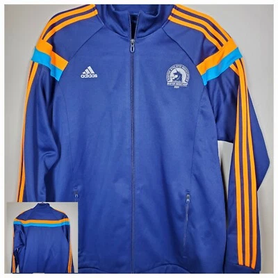 Adidas ClimaLite 2014 118th Boston Marathon Heavyweight Track Jacket Men's L* - Image 1 of 4