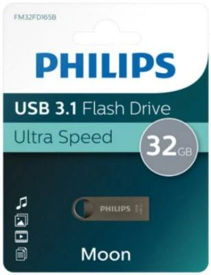 Philips USB Stick 32GB Speicherstick Moon Aluminium grau USB 3.1