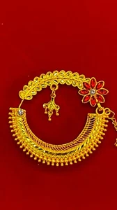 TreegoArt Uttrakhand Pahadi Enchapado en Oro Artificial Nath Para Mujer - Paquete de 1 - Imagen 1 de 3