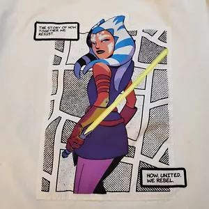 Disney Parks Star Wars Ahsoka Tano Women of the Galaxy Kid's T-Shirt Sz 14 - Imagen 1 de 8