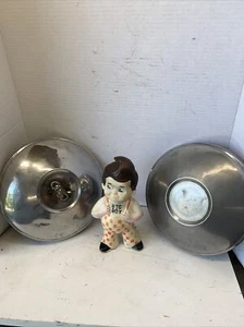 1972 - 1977 AUDI HUB CAPS WHEEL CENTERS 9” A80 PAIR VINTAGE AUDI  - Picture 1 of 12