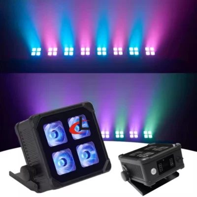 Waterproof IP65 4X20W RGBWA UV 6in1 LED Battery Uplight Par Light Wedding Stage - Image 1 of 4