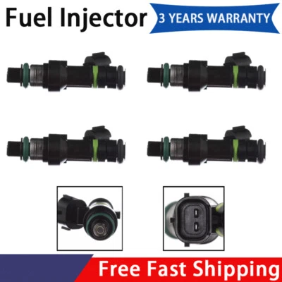 Conjunto de 4 Injetores de Combustível Para Nissan 2009-2014 Cube 2009-2015 Tiida 2013-17 NV200 - Imagem 1 de 4