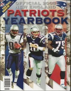 2008 Anuario de los New England Patriots NFL Tom Brady Bruschi Vrabel - Imagen 1 de 1