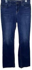 Pantalones de mezclilla para mujer Mossimo corte curvilíneo corte bootcut 8L ajuste 4 azul desgastado desteñido - Imagen 1 de 10