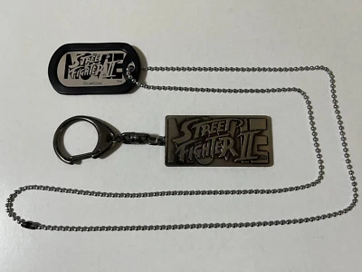 Street Fighter II The Animated Movie Keyholder & Dog Tag Set Japan - Image 1 of 4