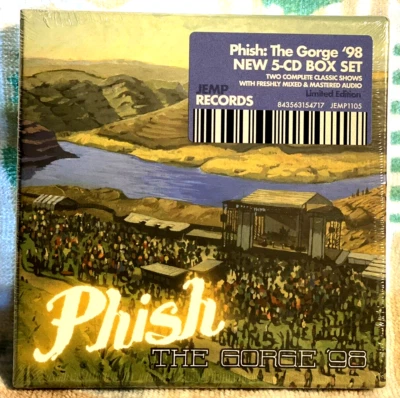 PHISH The Gorge '98 *SEALED* 5 CD Box Set Hype Sticker - Image 1 of 3