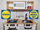 Play Kitchen Vinyl Sticker Set Microwave Oven Dials Dishwasher Suit IKEA Duktig 