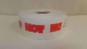 HOT (word) Tanning Stickers ~ Perforated ~ Roll of 1000  - Picture 1 of 2