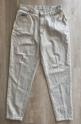 Lee Riveted Relaxed Fit Super High Rise Jeans Women's 14 Tan Vintage Deadstock - Image 1 of 4