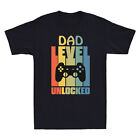 Dad Level Unlocked Funny Pregnancy Announcement Daddy Father Gift Men's T-Shirt