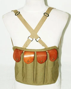 WWII US AMRY THOMPSON CHEST RIG MAGAZINE 4 CELL 30 ROUNDS MAGAZINE AMMO POUCH