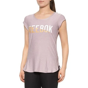 Reebok Women's Legend Graphic Shirt Sea Fog Heather-Short Sleeve- Size:XS--NWT - Picture 1 of 2