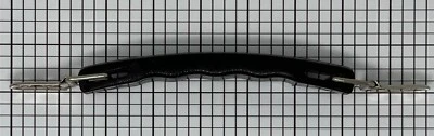 OHIO TRAVEL BAG Replacement Handle, Flute case / Luggage, 5 3/4 Black Plastic w/Nickel Trim