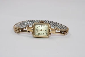 OMEGA WOMEN'S WIND UP Wrist Watch 10K G.F. WINDS, TICKS, GOOD TIME - Picture 1 of 10