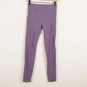 Athleta High Rise Stash Your Treasures Girls Purple Leggings Sz XL / 14 - Picture 1 of 11