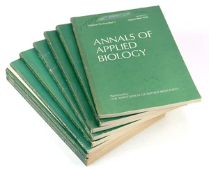Annals of Applied Biology 1978 Association Of Applied Biologists Complete Series - Bild 1 von 24