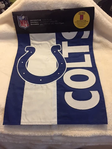 Indianapolis Colts NFL Garden Flag 18 In X 12.5 In Fan Decor Football New Cover
