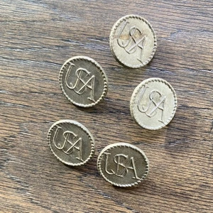 USA Continental Army Button Set of 5 - Picture 1 of 4