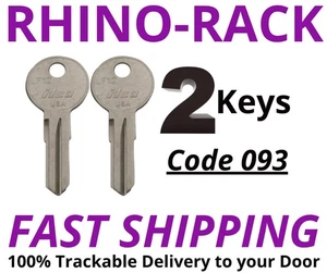 RHINO-RACK Keys Roof Rack Replacement Key Cut to Code 093 - Picture 1 of 4
