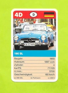 Carte Mercedes Benz - 190 SL - N°4D - Picture 1 of 2
