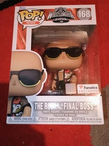 Funko POP! WWE The Rock “Final Boss" #168 Fanatics Exclusive - Picture 1 of 6