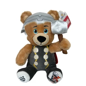 Build a Bear Workshop Marvel Avengers Thor with Hammer Mini Plush 9" 2016 - NWT - Picture 1 of 11