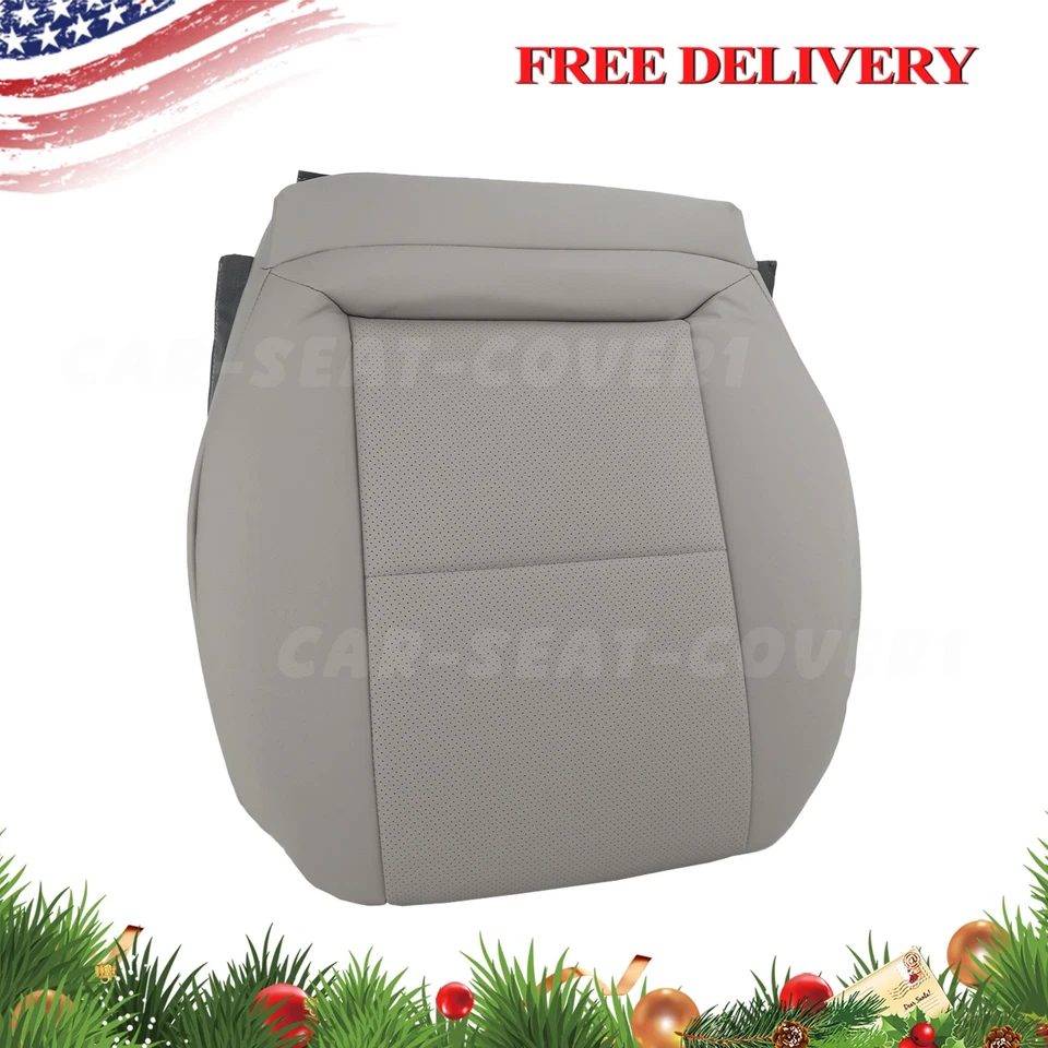 For 2008-2014 Mercedes Benz C250 300 350 Driver Bottom Leather Seat Cover Gray Foto 1 de 4