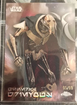 2025 Topps Chrome Star Wars General Grievous Aurebesh /99  - Image 1 of 2