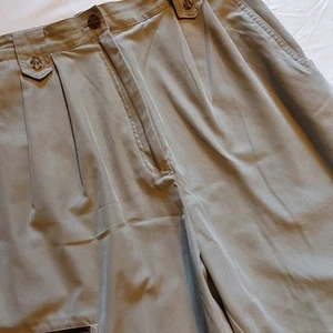Jamie Sadock Women's Bermuda Khaki Stretch Golf Shorts Pockets High Rise Size 8 - Picture 1 of 13