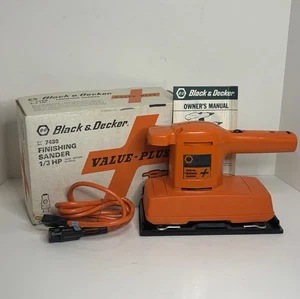 NOS Vintage Black and Decker Finishing Sander, #7480, 1/3 HP, NEW IN BOX - Picture 1 of 12