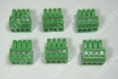 (6) 4 Pin / Pole - 3.5mm / Pluggable Connector - Terminal Block - Phoenix Plug - Image 1 of 4