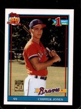 2001 TOPPS THROUGH THE YEARS REPRINTS #47 CHIPPER JONES NM HOF *X69995