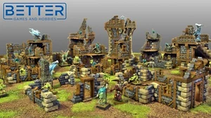 The Ruined Village - 3d printed Tabletop Fantasy terrain. For D&D Pathfinder RPG - Picture 1 of 20