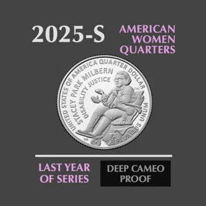 🔥2025-S American Women Quarters🪙 PROOF / Stacey Park Milbern / 🔥Letztes Jahr! - Bild 1 von 1