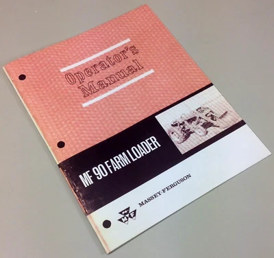 Cucharón manual del propietario para operadores de cargadoras agrícolas Massey Ferguson Mf 90 Mf165 Mf175 Foto 1 de 4