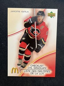 05-06 UD McDonalds Hockey Checklist CG2 Jarome Iginla