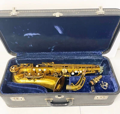 Saxofón alto Buffet Crampon Super Dynaction 1972 vintage con estuche ~ envío gratuito Foto 1 de 4