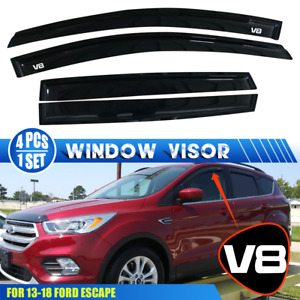 Fits 13-19 Ford Escape Window Visors Vent Rain Guard Shade w/ V8