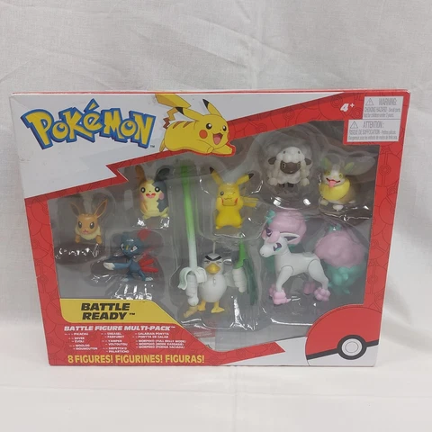 Pokemon Battle Ready Figure Multi-Pack Pikachu Eevee Wooloo Ponyta Sneasel New Cover