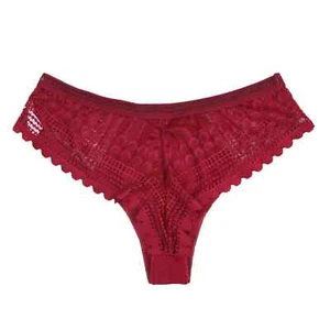 Women Solid Color Briefs Underpants Lace Bandage Panties High Waist Panties - Picture 1 of 17