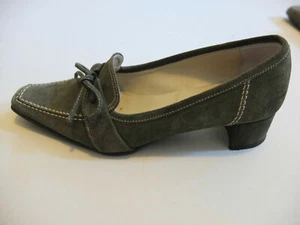 Peter Hahn Beautiful Court Shoes Size 37 Leather Green Mint - Picture 1 of 5