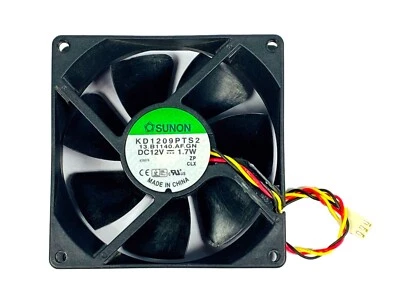 Sunon 3-Pin PC Case Fan 92mm x 25mm KD1209PTS2 OEM - Image 1 of 4