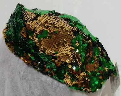 Way To Celebrate St Patrick's Day Green Sequin Beret Ages 14+ (LOC TUB-G-7) - Image 1 of 4